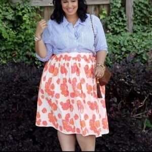 Lane Bryant Floral skirt with pockets